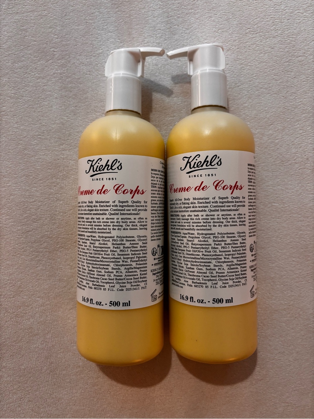 Kiehl's Crème de Corps Body Lotion (16.9oz/500ml) | BUNDLE DEAL!